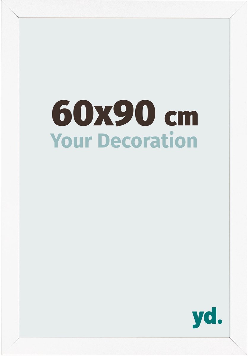 Your Decoration - Fotolijst 60x90 cm - MDF - Wit Mat - Bologna