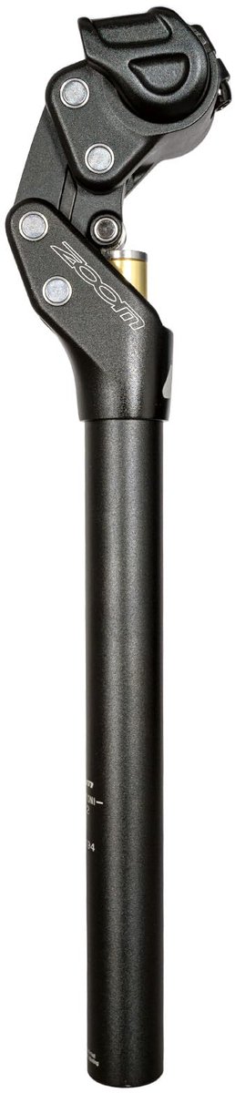 SnelShoppen - Zoom SP442 Gedempte Zadelpen 27,2 / 30,9 / 31,6 mm - Verstelbare Demping, Viervoudige Ophanging voor Racefietsen, Gravelfietsen, E-bikes