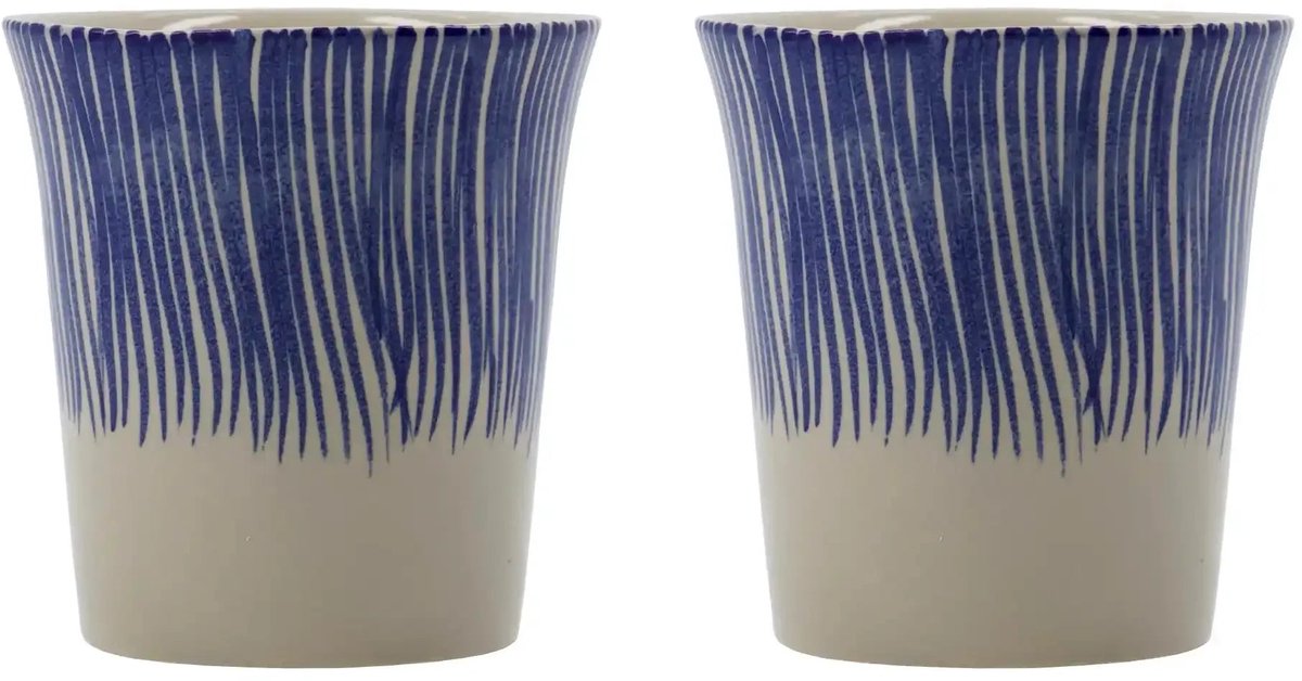 House Doctor Mok Diva Blauw 9 cm - 2 stuks