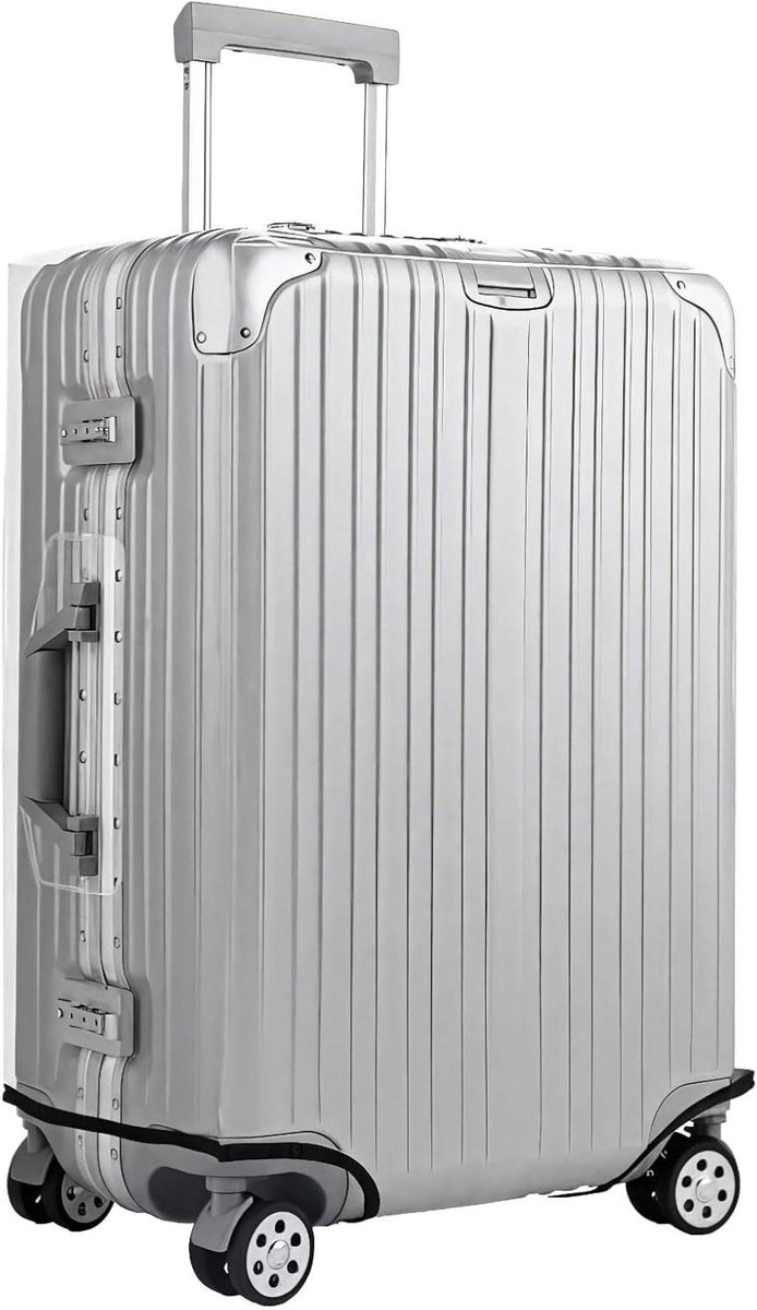Bagagehoes - Kofferbeschermer - Reisbescherming - Verdikt PVC - 28 inch - Transparant