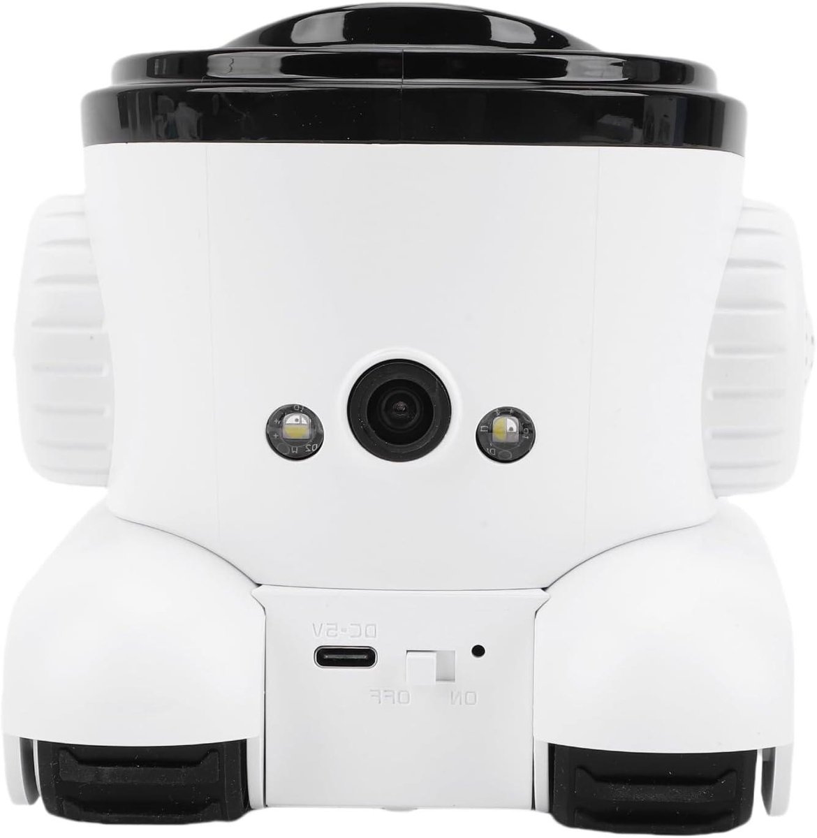 Beveiligingscamera Binnen - Huisdiercamera WiFi - Huisbewaking - Automatische Huisdier Tracking - 15 x 14 x 12 cm - Wit