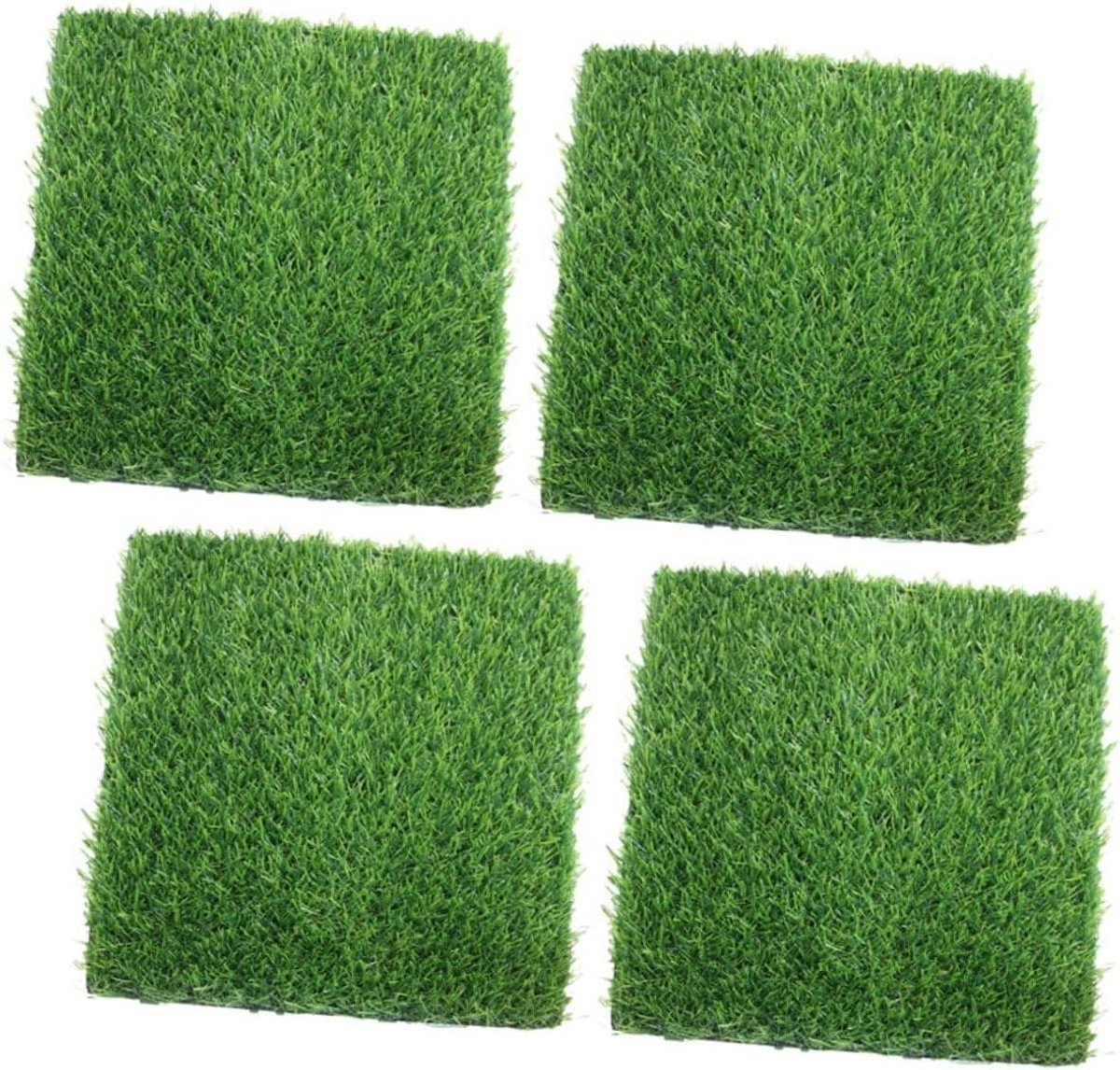 Kunstgrastegels - Grasmatten Decoratie - Tuin Decoreren - Levensecht Uiterlijk - 30 x 30 cm - Groen