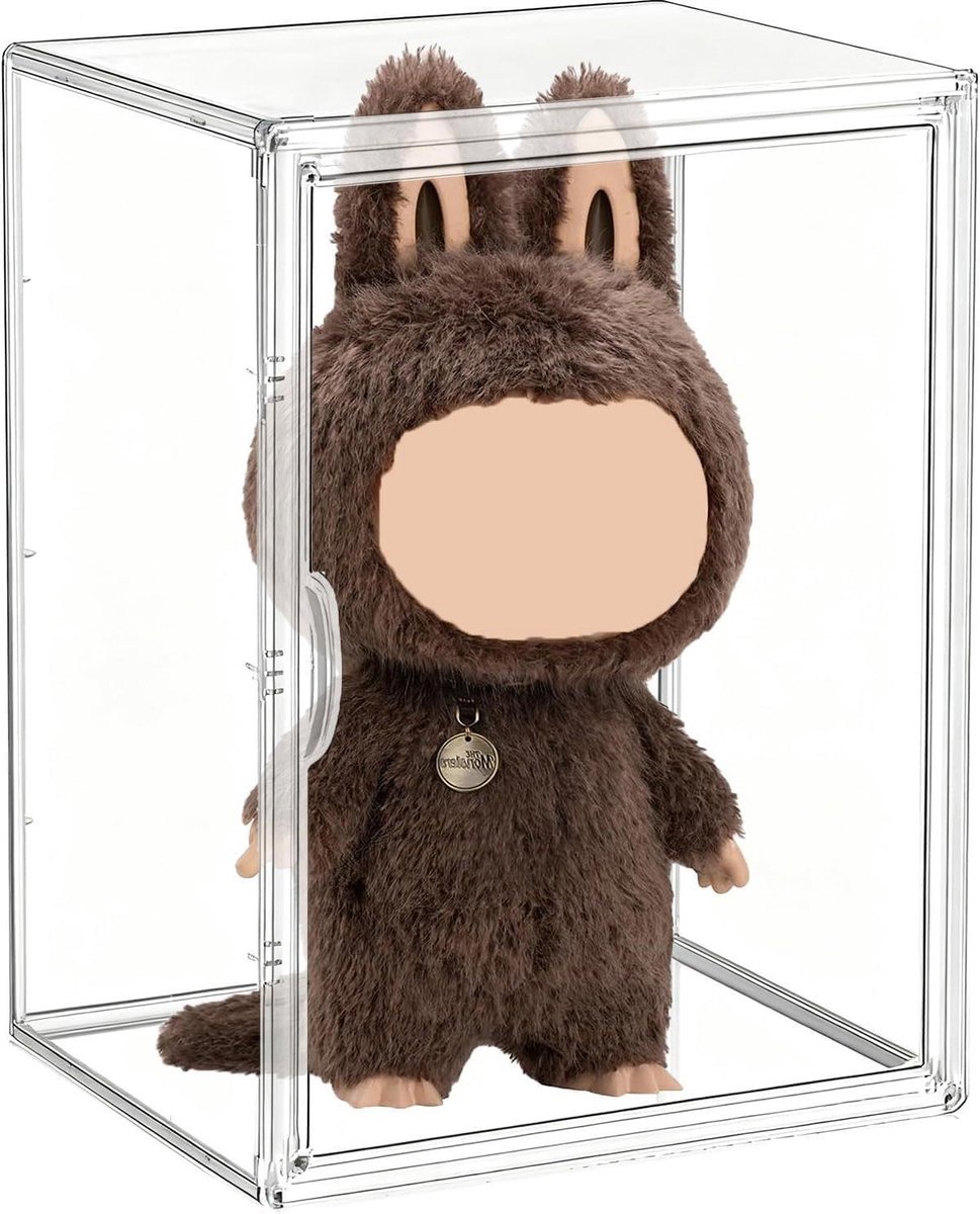 Acryl Vitrinekast - Verzamelvitrine Standaard - Verzamelobjecten Tonen - Stofdichte Deur - 30 x 35 x 60 cm - Transparant