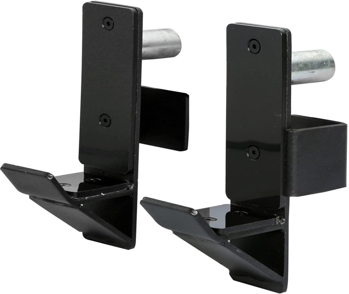 SnelShoppen - KYLIN SPORT J-Hooks Barbell Houder voor Power Rack - J Haak Gewichtsrek/Fitness Racks J Hook voor 2x2" Vierkante Buis - Ideaal voor Thui