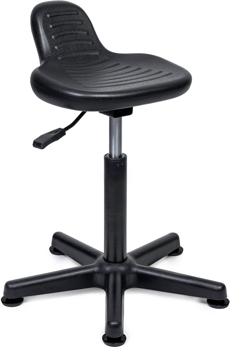 Ergonomische Kassakruk Zwart Standaard (47-60cm) / zonder Voetsteun / Zwarte uitvoering