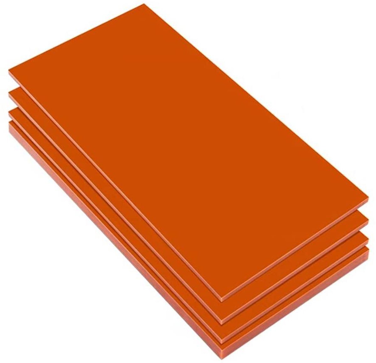 Bakeliet Plaat - Fenolharsplaat Isolatie - Elektrische Isolatie - Hoge Temperatuurbestendig - 150x100x18 mm - Rood