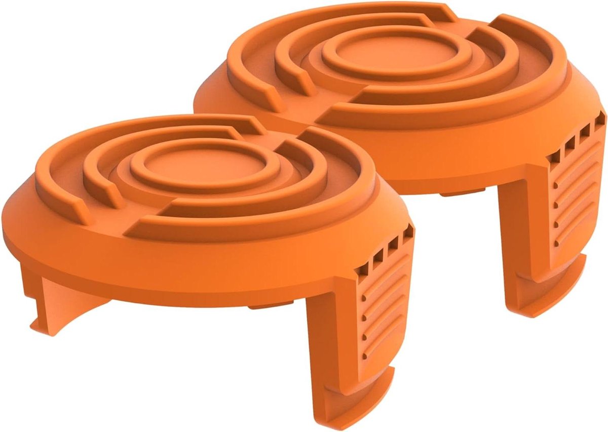 Spoeldeksel Grastrimmer - Spoelkap Trimmer - Gazon Onderhoud - Originele Accessoire - 2 stuks - Oranje