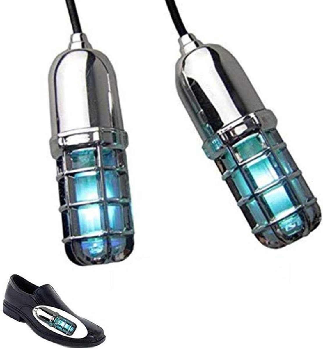 Schoenendroger UV Lamp - Schoen Sterilisator - Voeten Gezond Houden - UV-kiemdodende Werking - 6W - Zilver