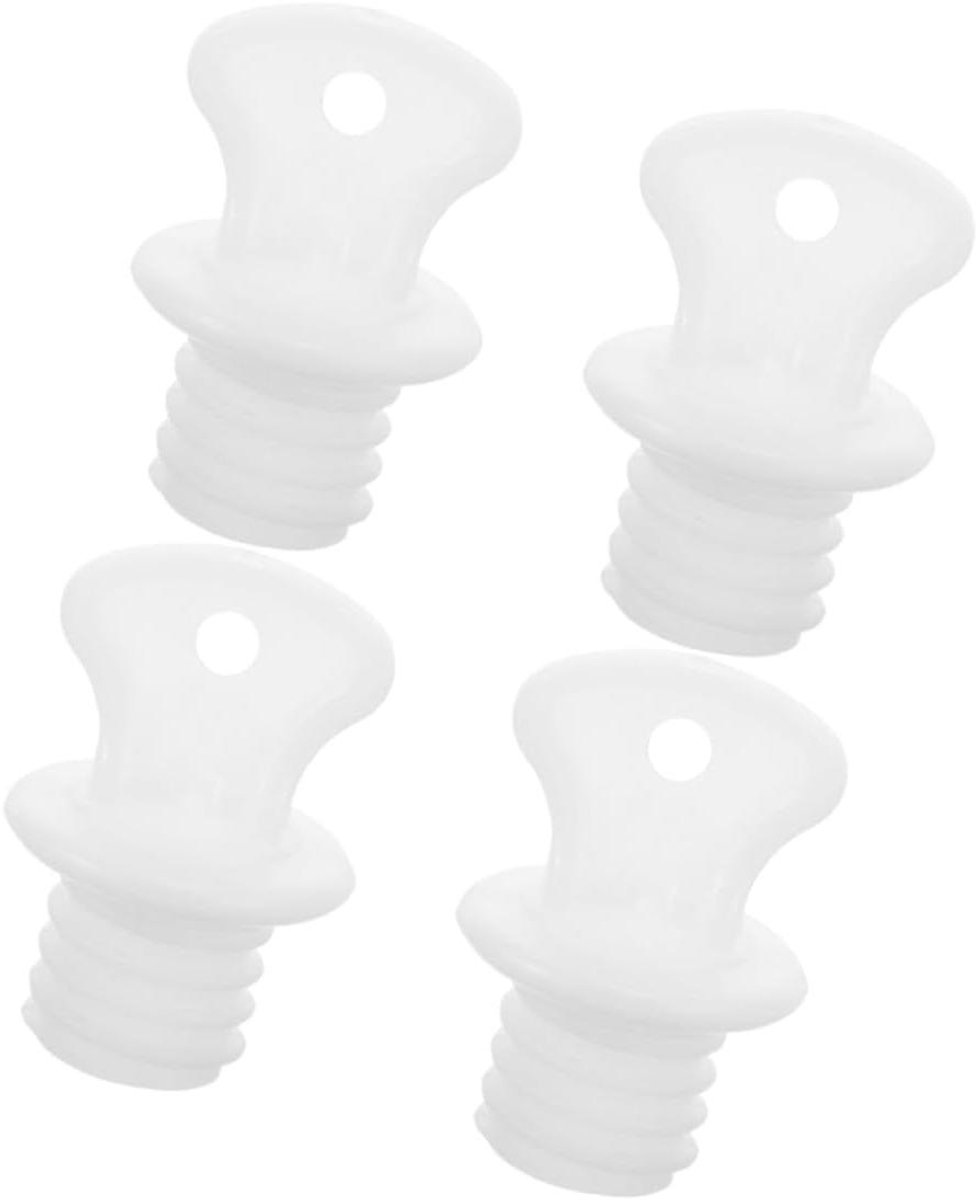 Warmwaterkruik Stoppen - Kruiken Deksels - Warmte Vasthouden - Lekvrije Afdichting - 3.8x2x2 cm - Wit