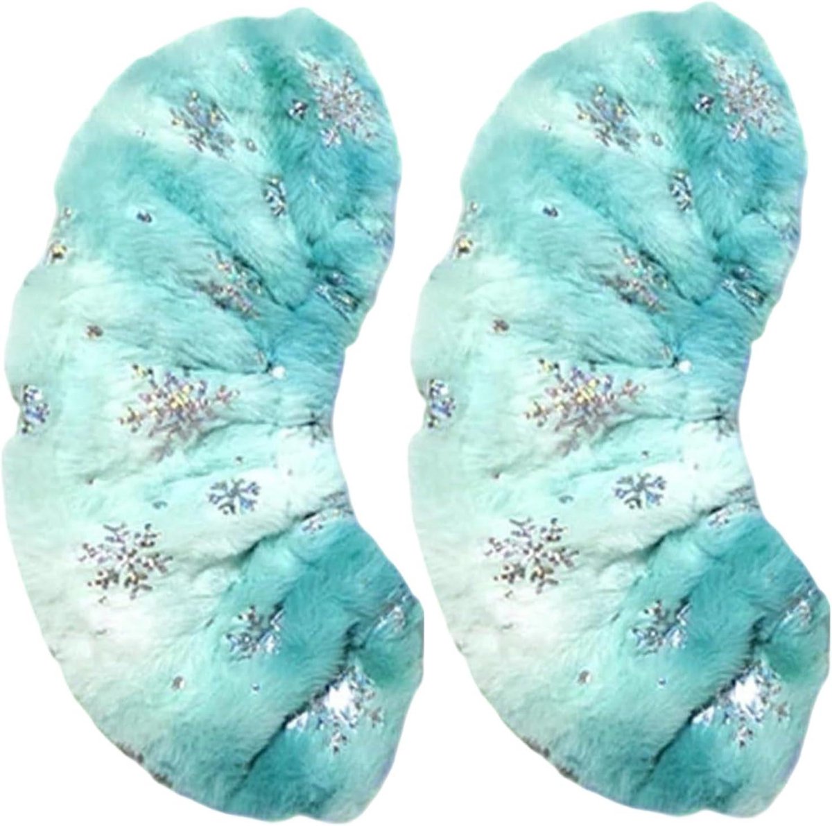 Schaatsbeschermers - Skate Guards - Schaatsen Onderhoud - Vocht Absorberend Flanel - 25-30 cm Lengte - Groen