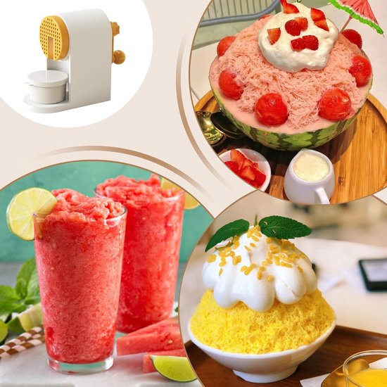 IJsmachine Handmatig - Ice Crusher Slush Maker - Drankjes Maken - Roestvrij Staal Snijder — afbeelding 5