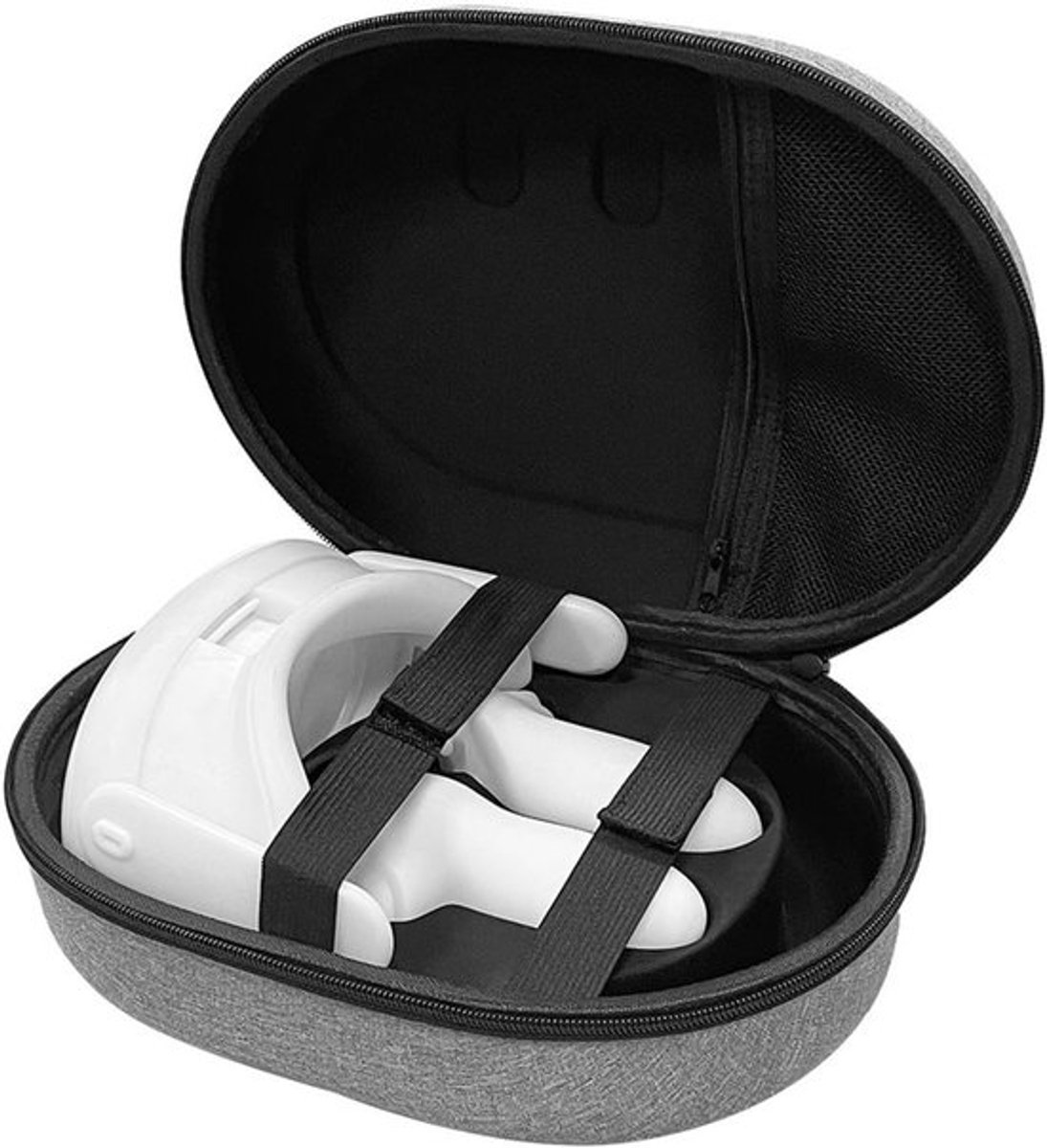 Harde Draagtas - VR Gaming Headset - Veilig Opbergen - Grijs - Accessoires Reiskoffer - Opbergtas - Geschikt voor VR-systemen - L1205