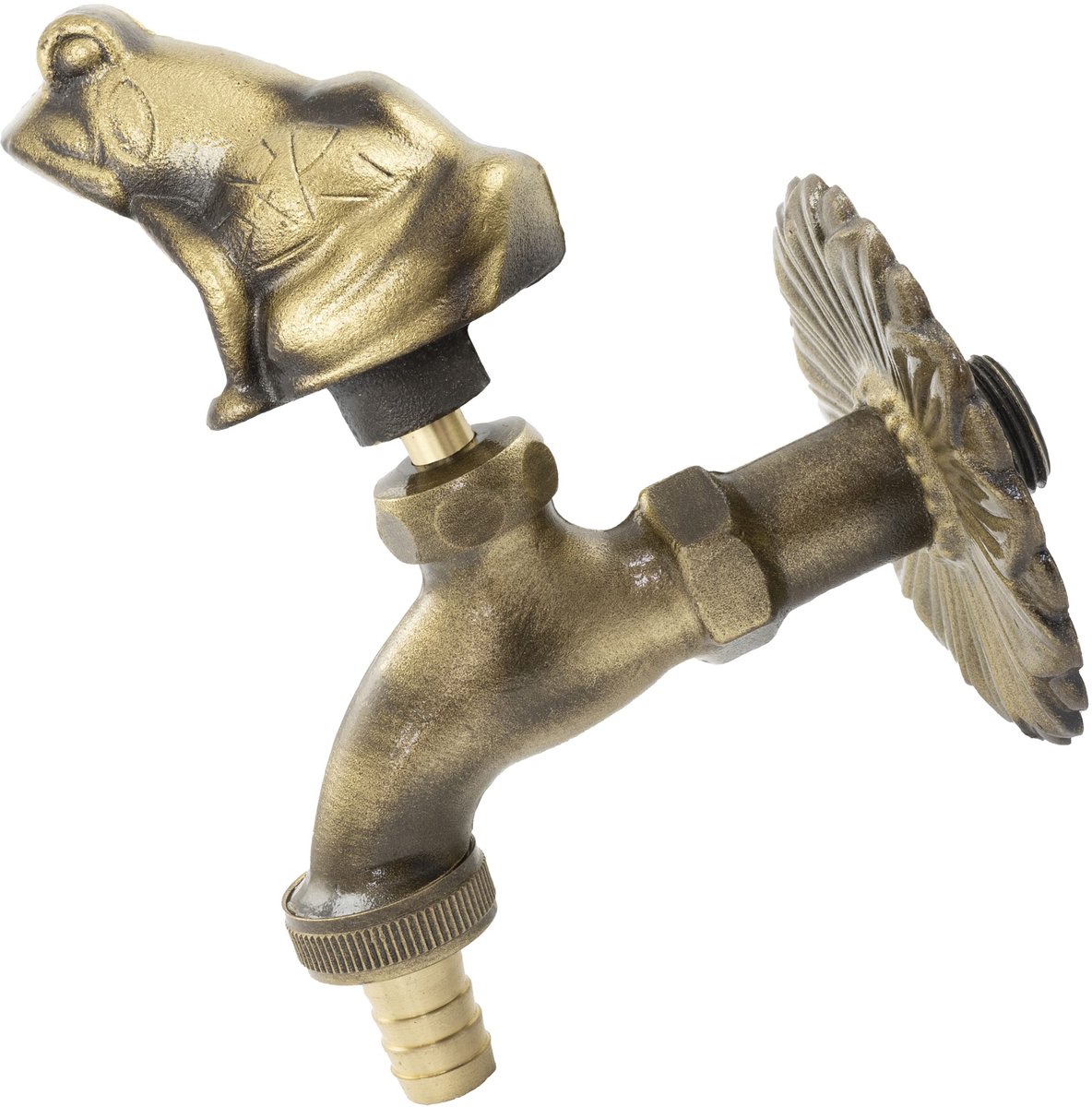 Dailygoods - Wandarmatuur voor Wastafel - Antiek Retro Kraan met Decoratieve Handgreep