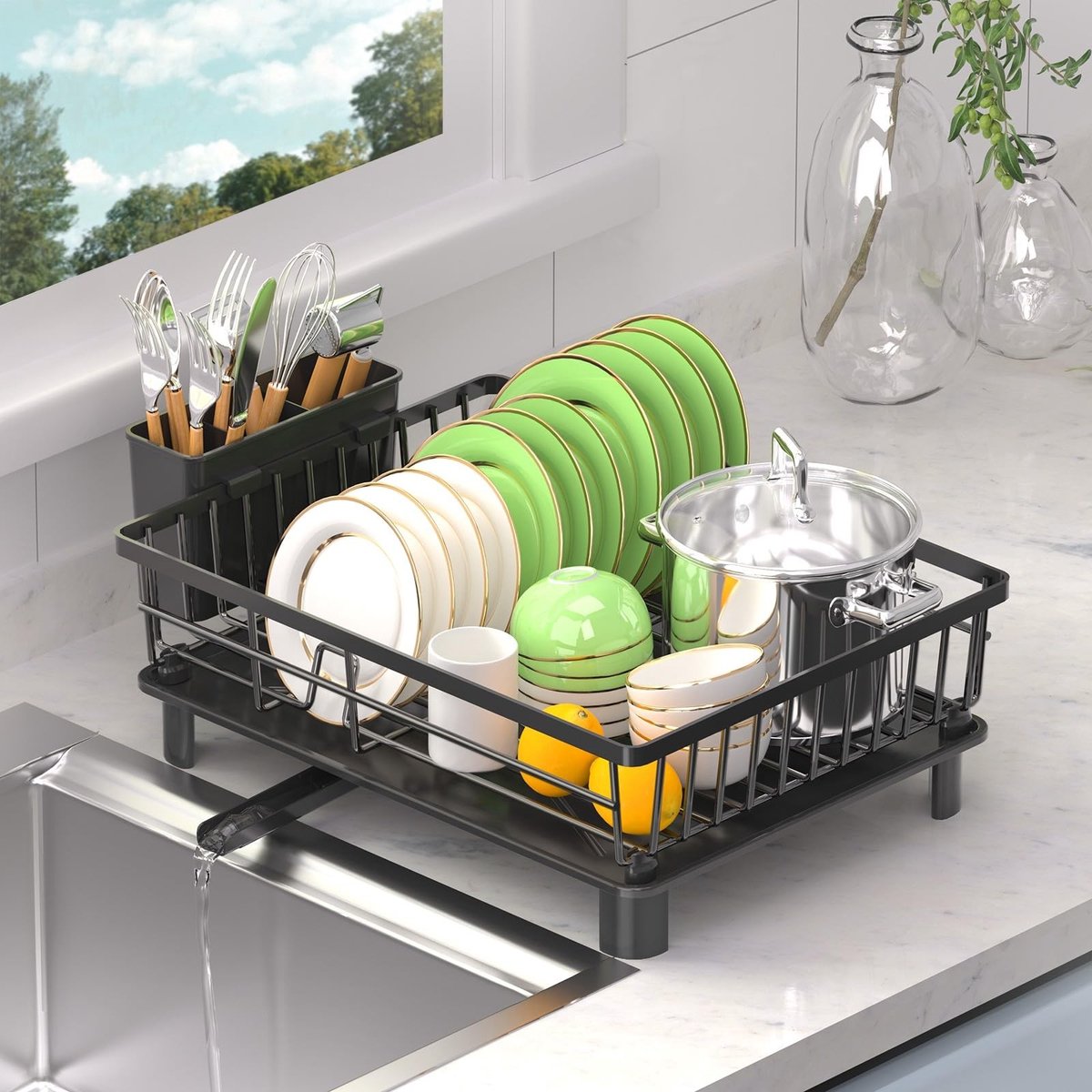 Dailygoods - Afwasdroger met Drip Tray - Ruimtebesparend Design