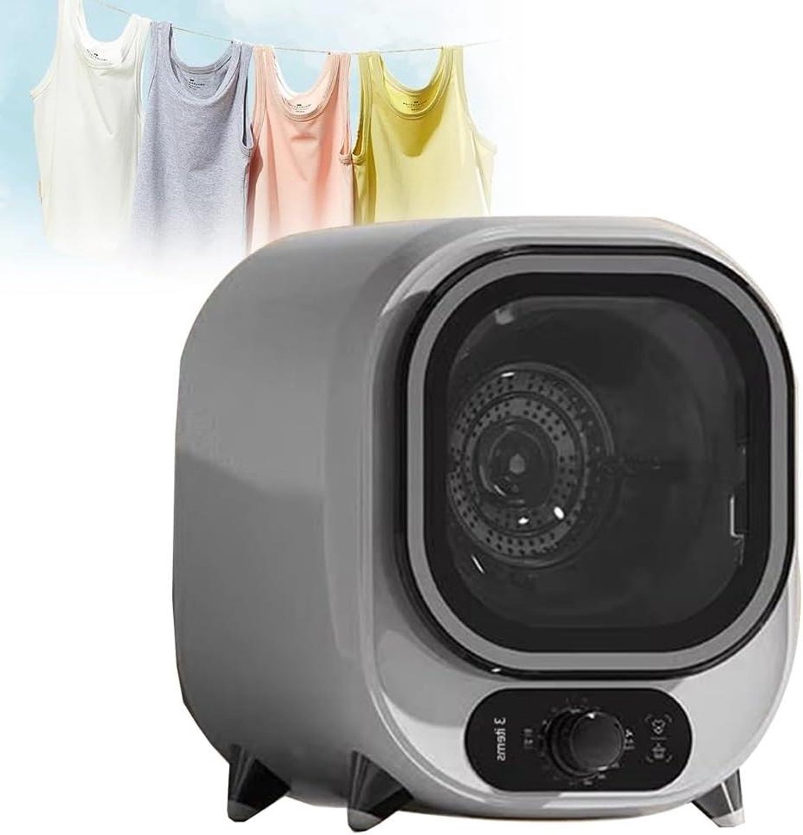 Condensatie Wasdroger Mini Droger Kleding Drogen Stil Werking 0.8 kg capaciteit Wit
