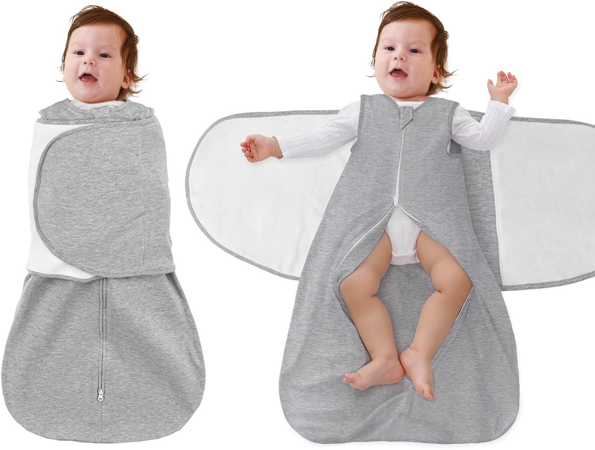 SnelShoppen - FUNUPUP Babyslaapzak 1.0 TOG, 100% Katoenen Zomerslaapzak voor Baby's, Slaapzak 0-6/6-12 maanden, Veilig en Comfortabel