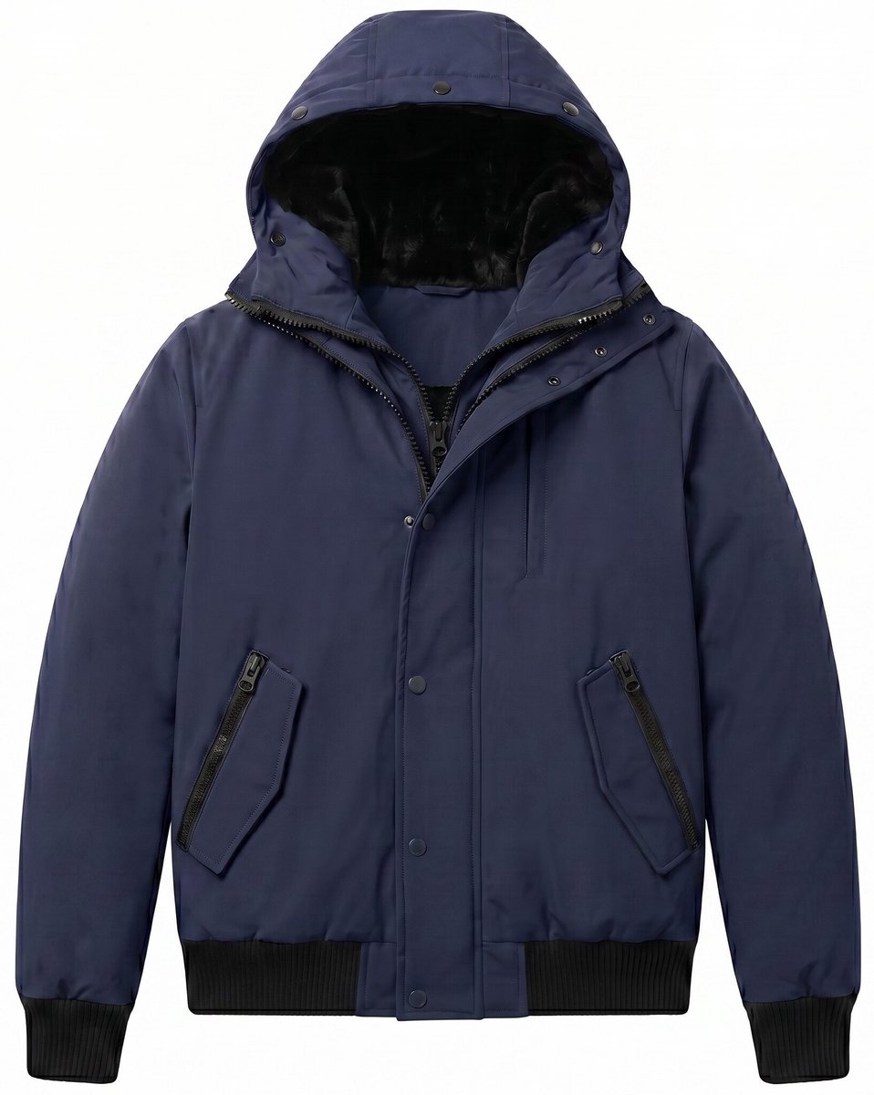 Jassen Heren - Heren Jassen Winter - LF7015 - Blauw - Maat L