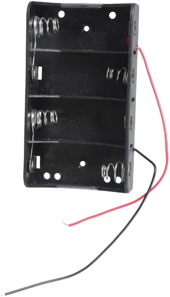 Batterijhouder LR14 C - C Batterij Box - Elektronica Voeden - Duurzaam Kunststof - Single Cell - Zwart