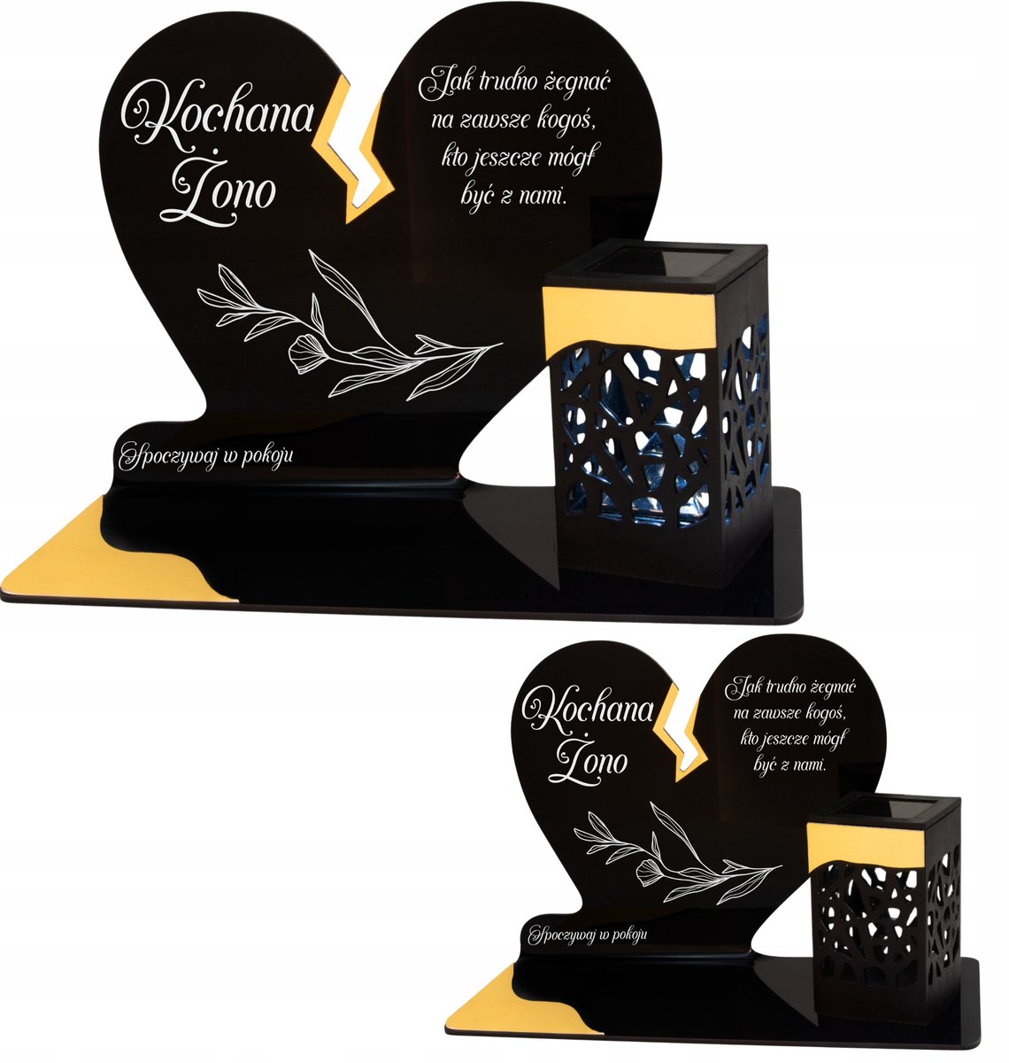 Zonnegraflicht Hart Goud LED - Elegante herinnering