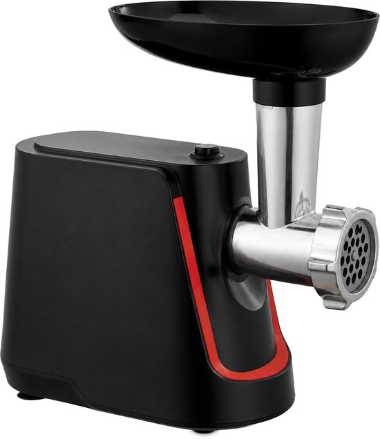 Heinner Elektrische Vleesmolen - Gehaktmolen met RVS mes - 2 snelheden + Reverse-functie - 1340 W - 1,5 kg/min - Inclusief Worst & Kibbe-accessoire - Zwart van Heinner — afbeelding 2