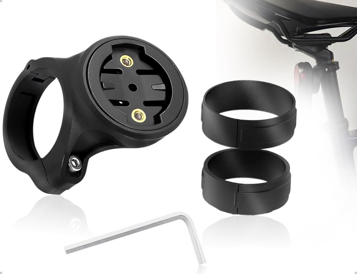 Zadelpenhouder voor achterlicht met standoffs en montagebeugels, geschikt voor MTB en Garmin fietsaccessoires