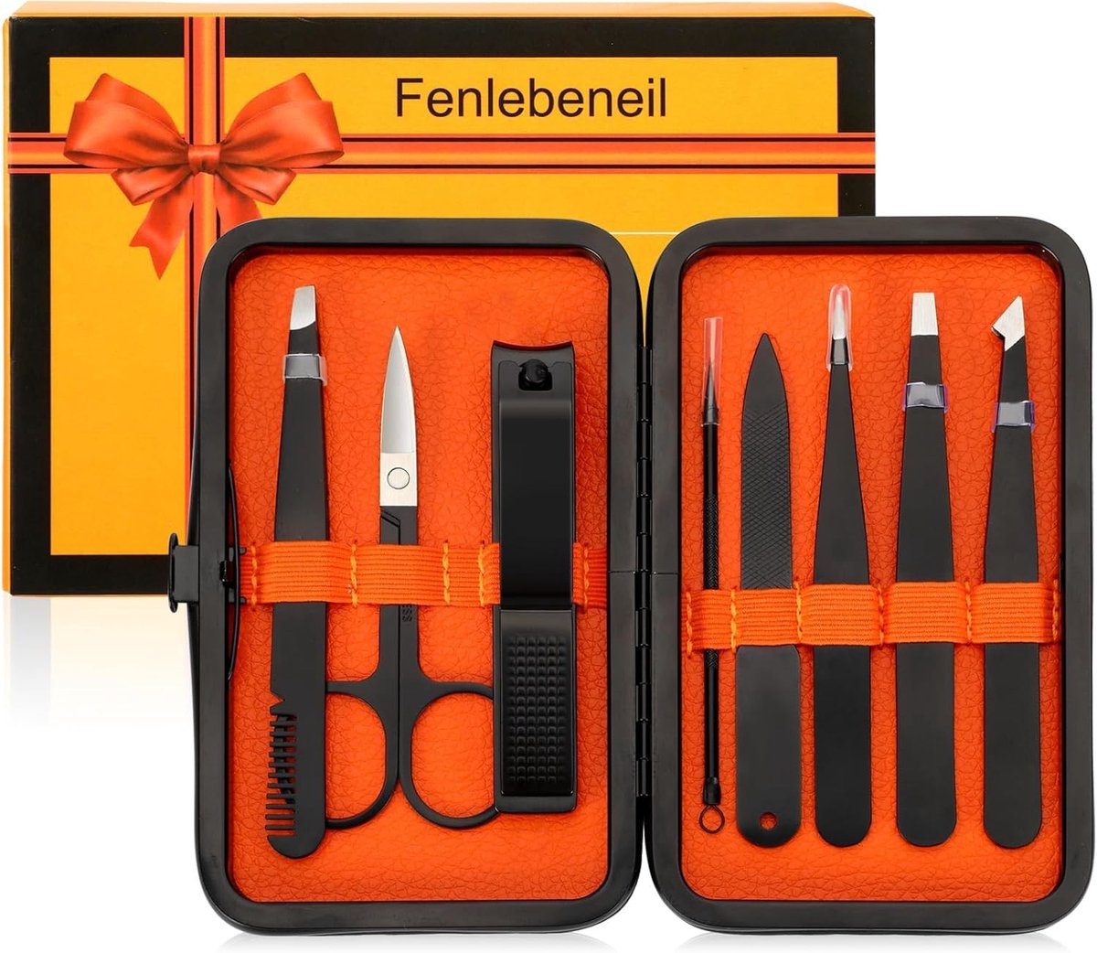 Pincet en Nagelknipper Set - Roestvrij Staal - Compacte Reisverpakking - Voor Wenkbrauwen en Gezichtshaar - Voor Mannen en Vrouwen
