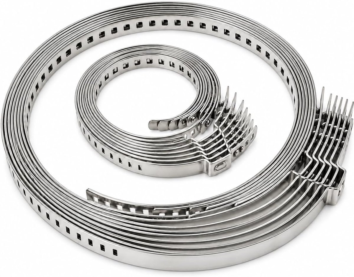 20 stuks universele CV asmanchetten - roestvrijstalen klem - manchetklemmen gereedschap - asmanschettengereedschap - slangklem - CV manchet - asklemmen - set
