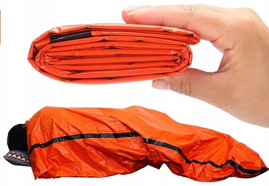 Nood Slaapzak XL - Thermisch, Waterdicht Survival Deken — afbeelding 2