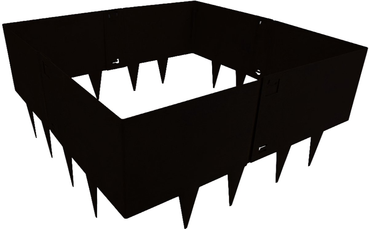 Gietrand Zwart 55 x 55 x 24 cm