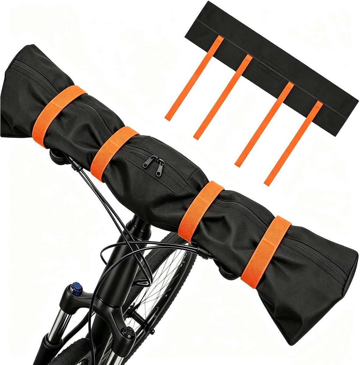 SolidKeus - Waterdichte Fietsstuurhoes van 300D Oxford-Stof