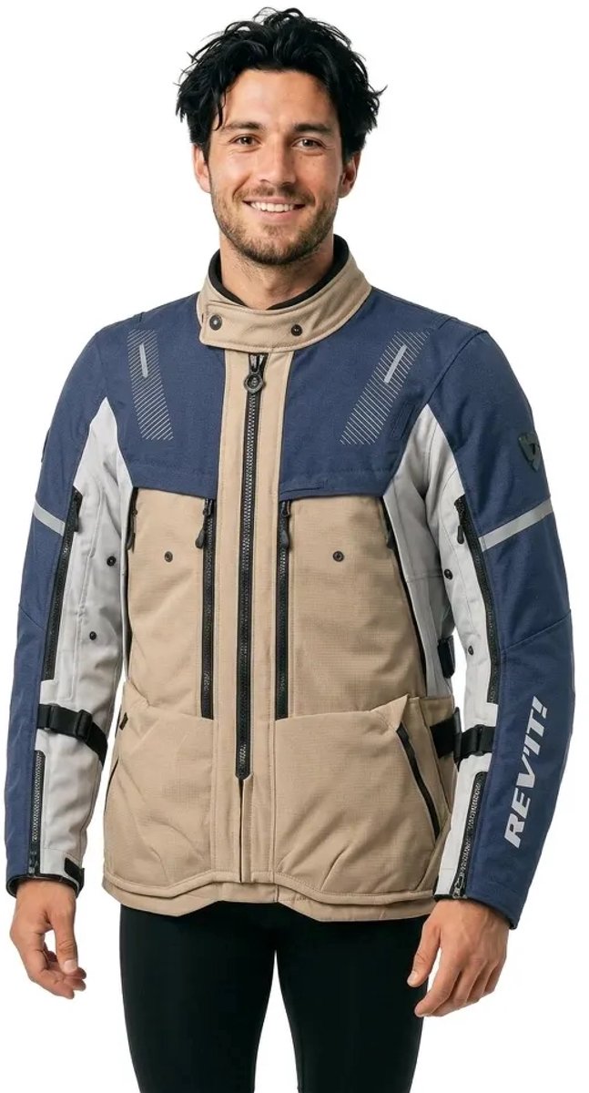 REV’IT! Sand 5 H2O Sand Blauw Motorjas - Maat L - Jas – foto 6