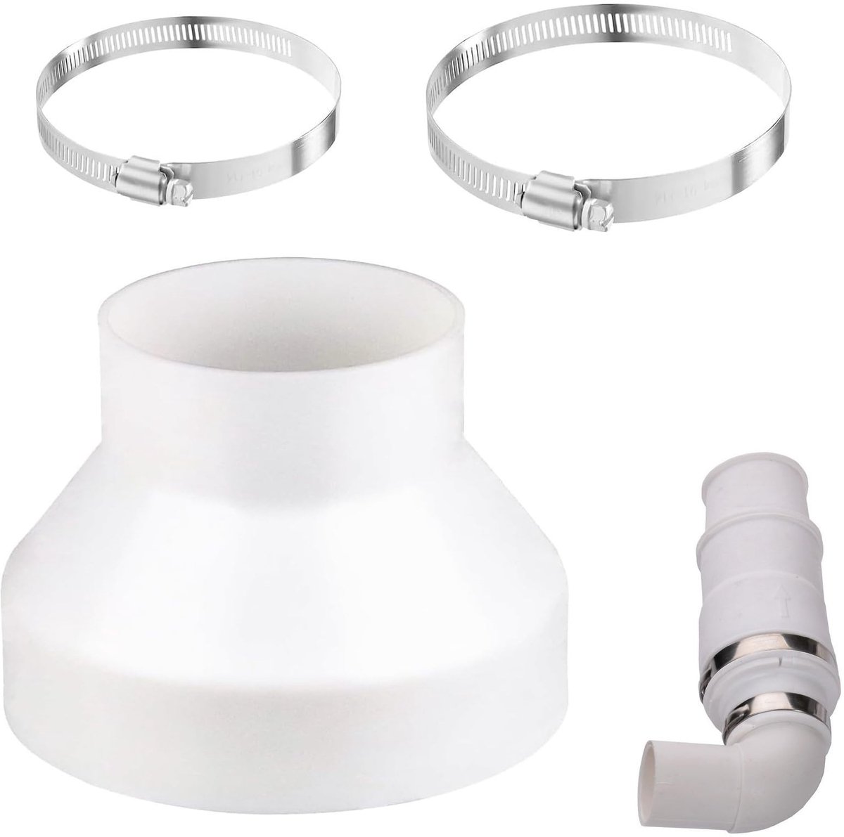 SolidKeus - PVC Reducer 150mm naar 100mm voor Ventilatiesystemen