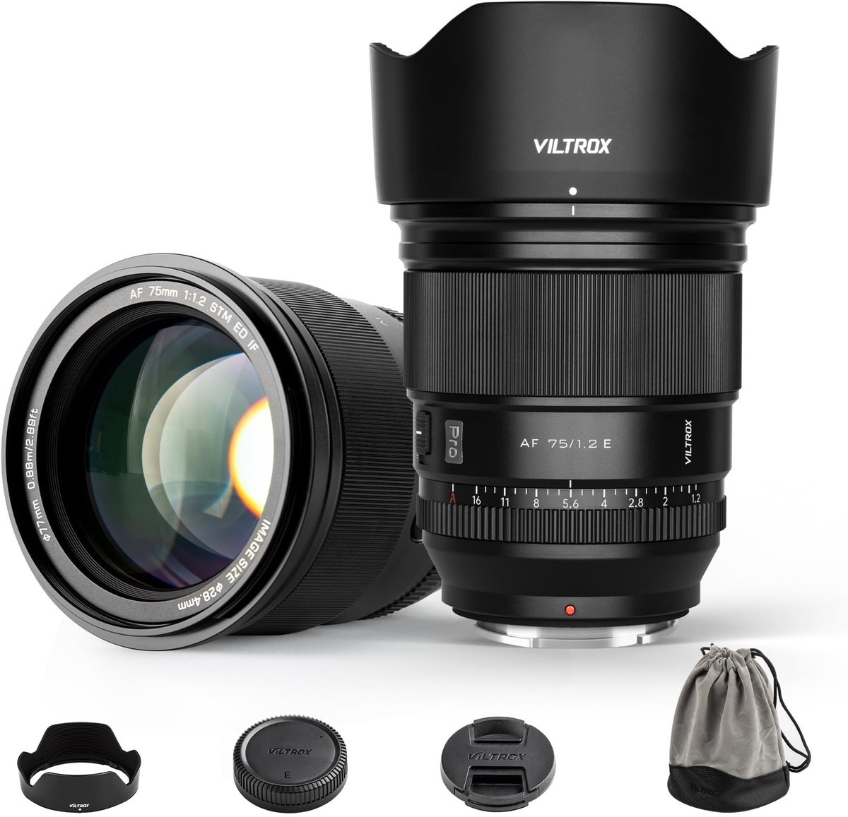 SolidKeus - Autofocus 75mm F1.2 Prime Lens voor Sony E Mount