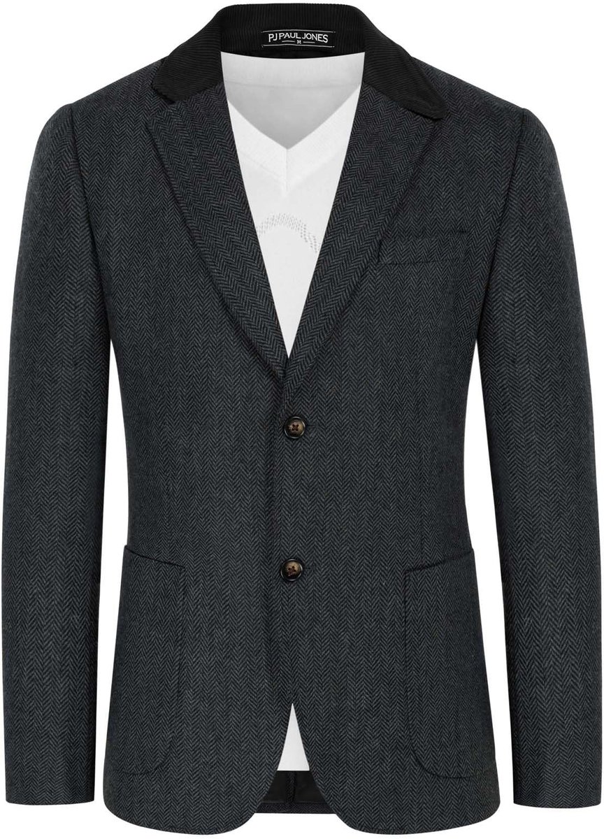 SolidKeus - Heren Blazer van Katoen en Linnen met Lange Mouwen