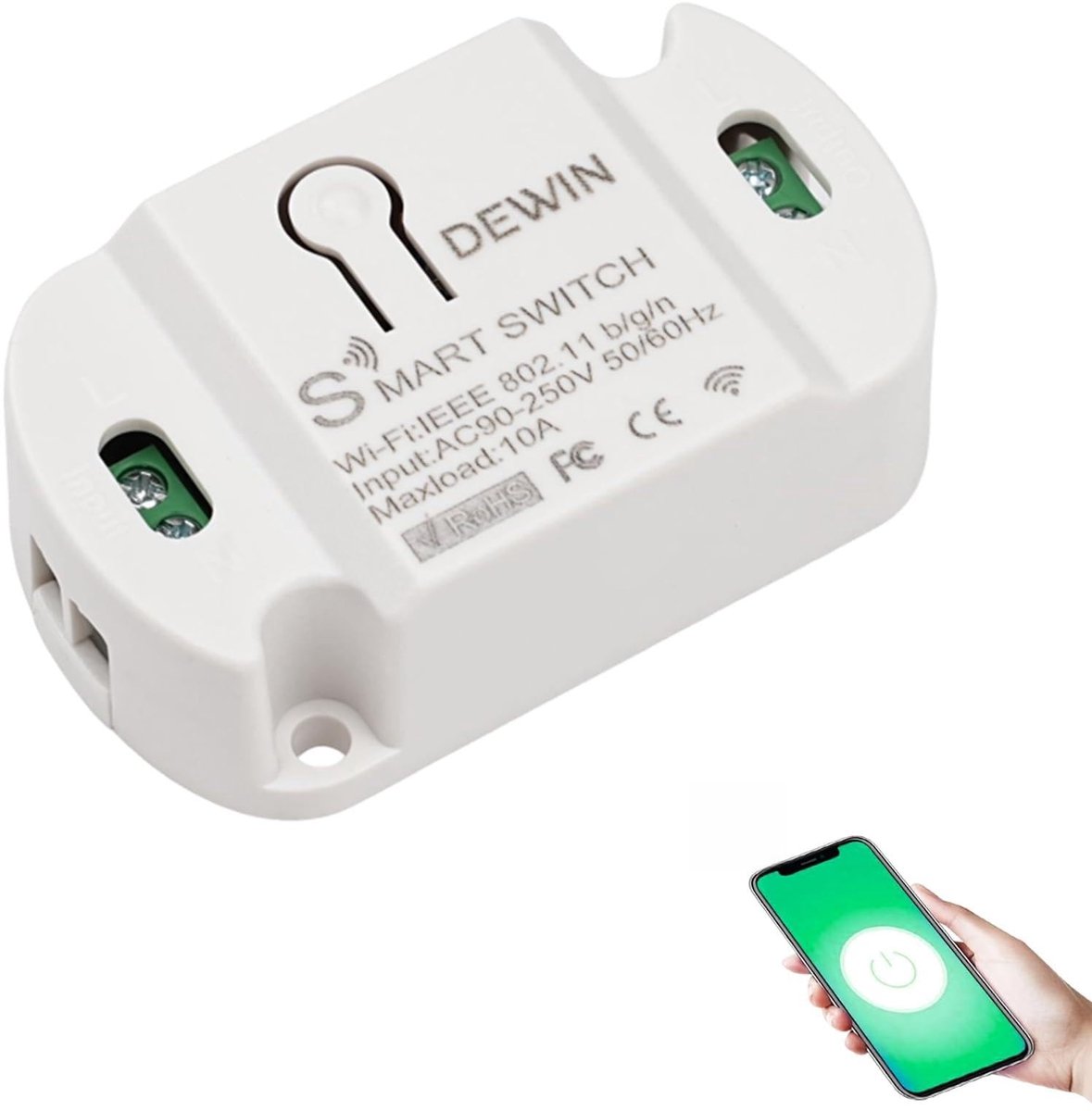 SolidKeus - Smart WiFi Lichtschakelaar met Afstandsbediening (2 Stuks)