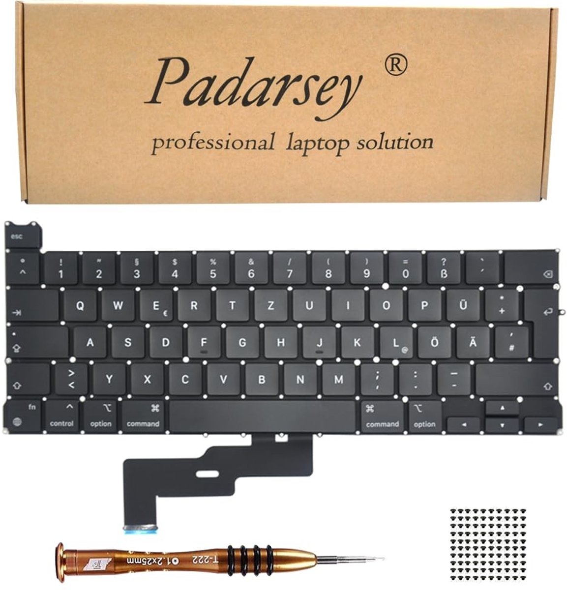 SolidKeus - Vervangende Duitse QWERTZ Toetsenbord voor MacBook Pro 13"