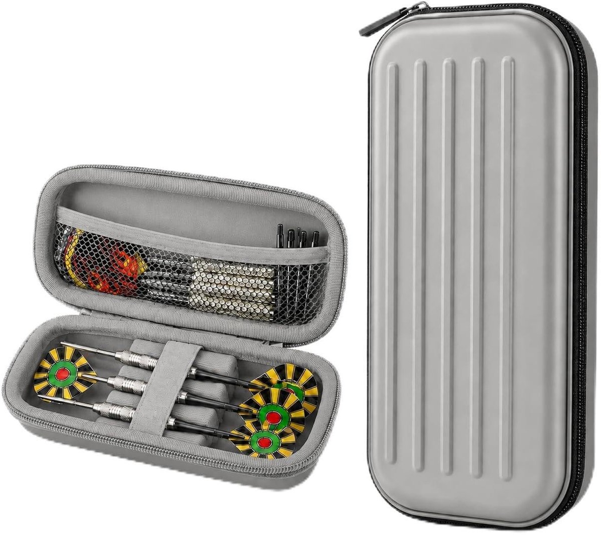 SolidKeus - Darttas voor 3 Darts met Vakken voor Accessoires