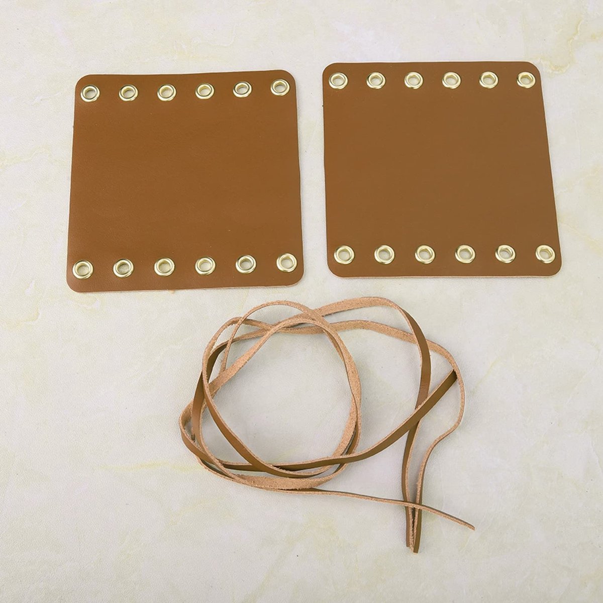 SolidKeus - Set van 2 Duurzame Motorhandle Covers van Leer