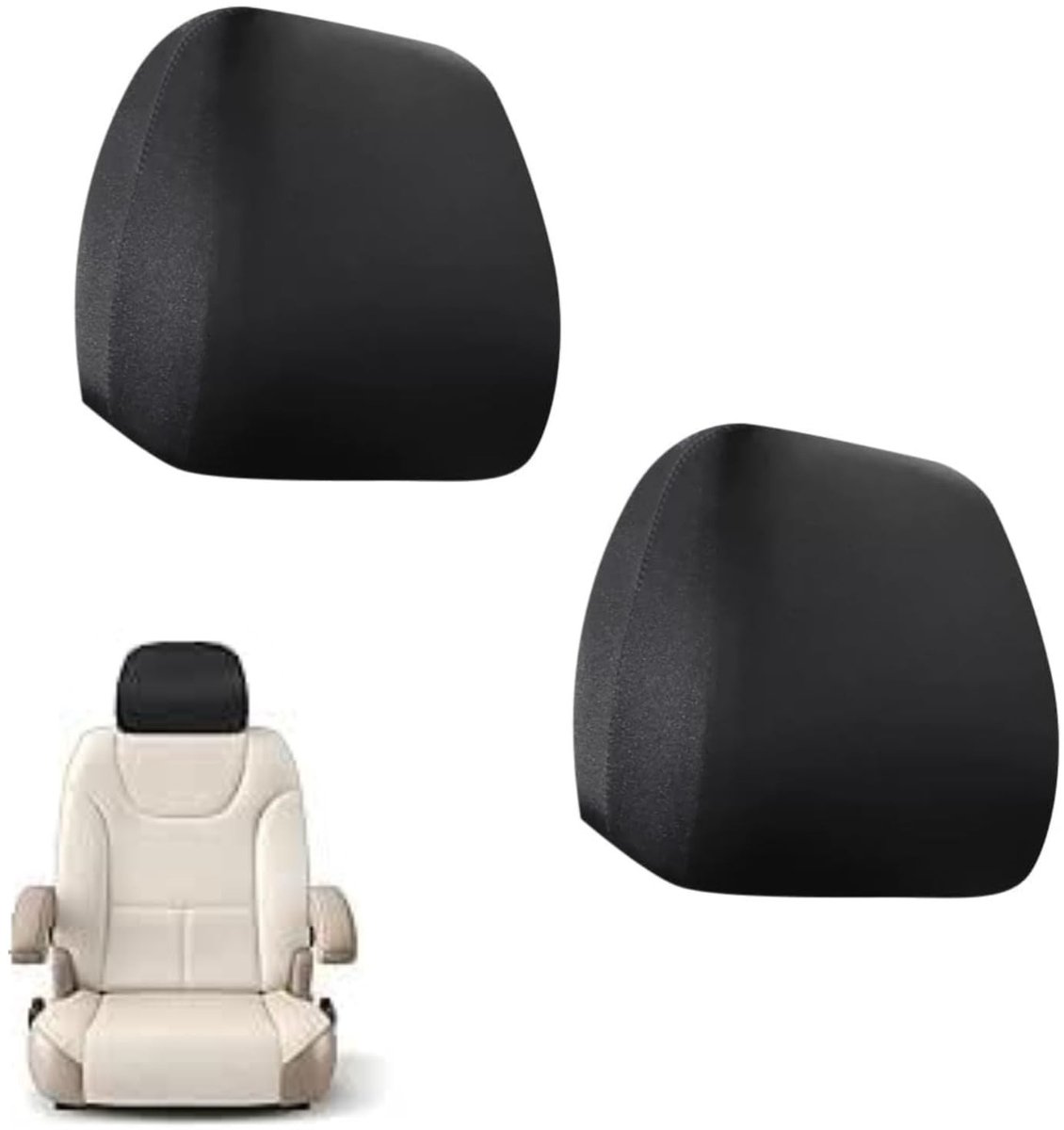 SolidKeus - Universele Hoofdsteunhoezen voor Auto's (Set van 2)