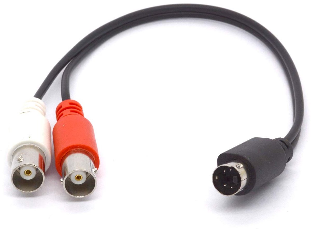 SolidKeus - S-Video naar BNC Y-Adapter Kabel