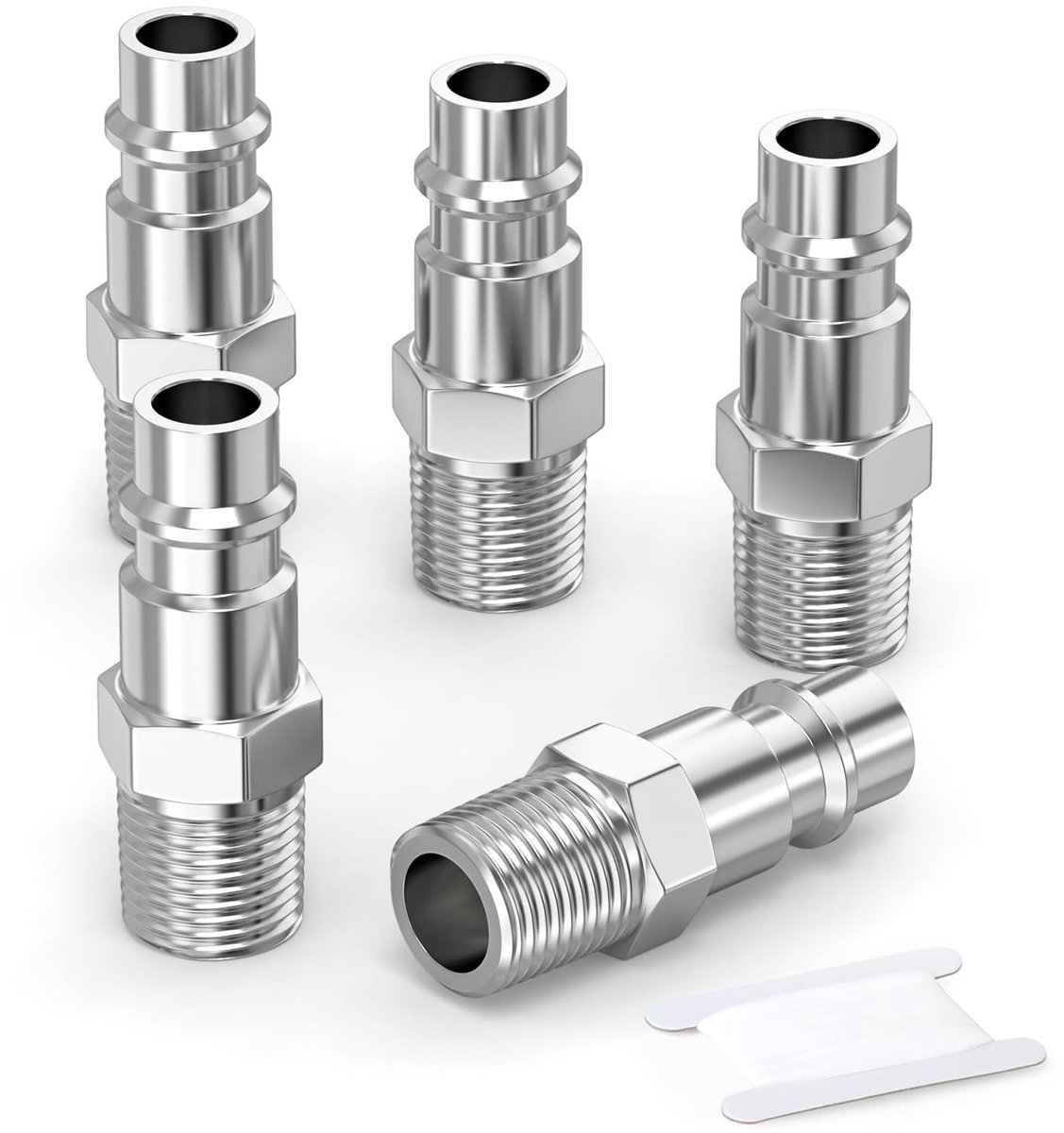 SolidKeus - Set van 5 Luchtleidingen met 1/4 Inch BSP Aansluiting