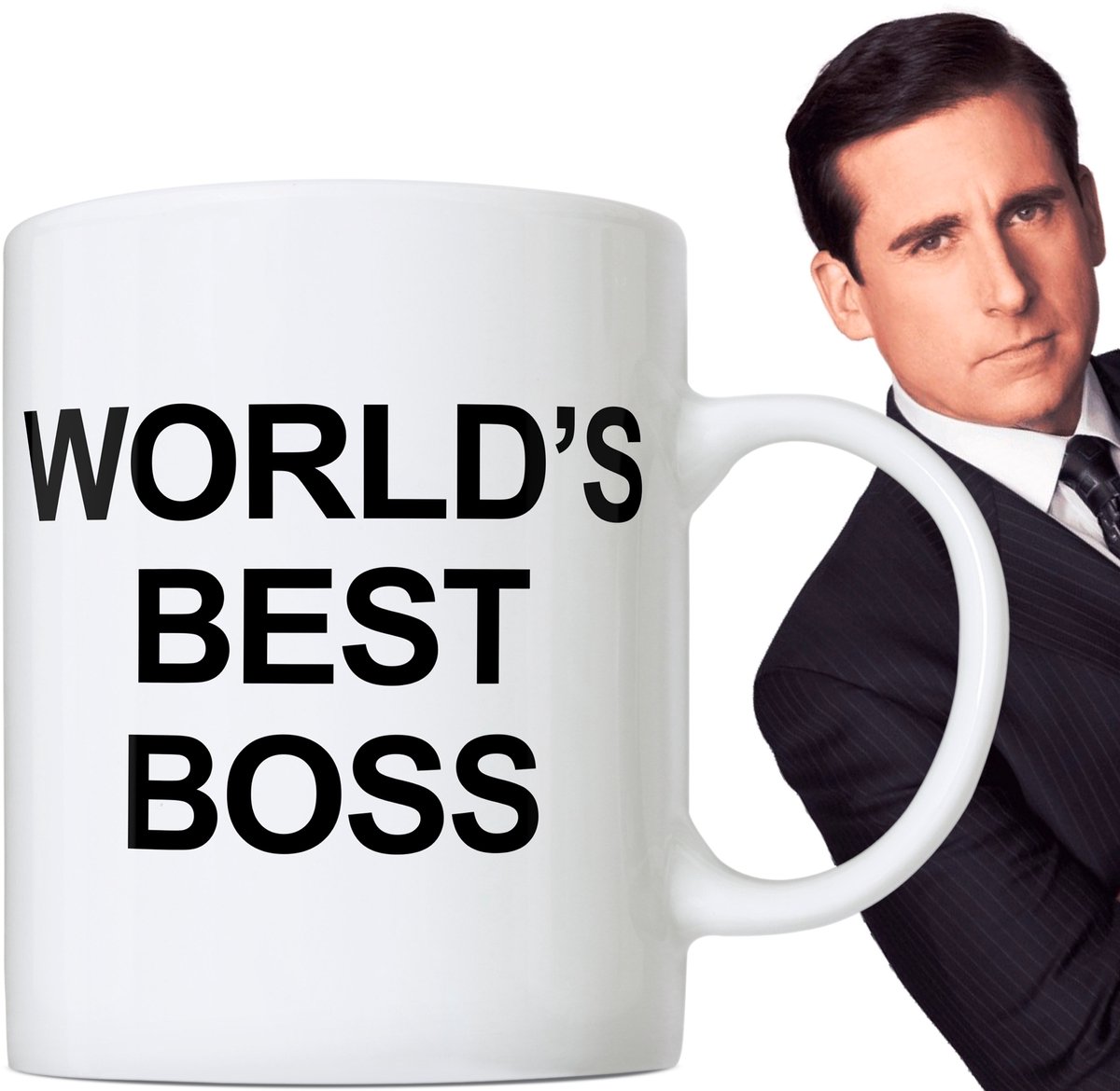 Het Kantoor "World's Best Boss" Mok - Perfect Cadeau