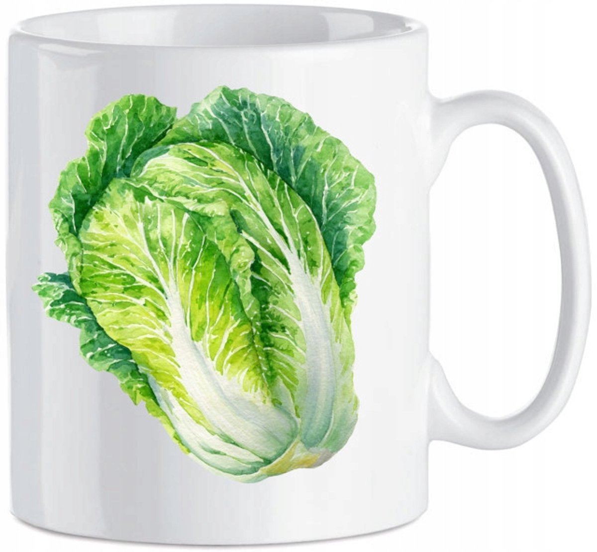 Merkloze Keramische Mok met Pekingeekool Print - 330ml