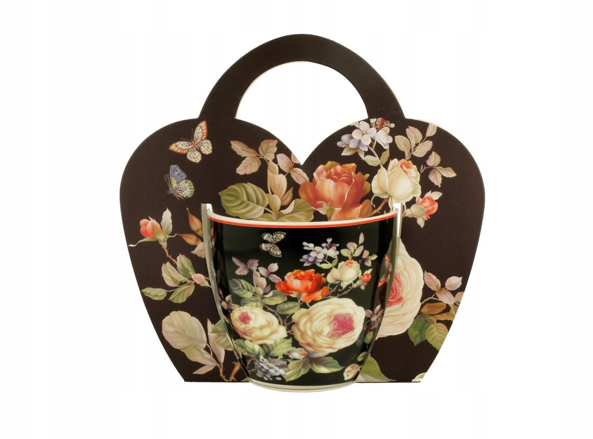 Warda Porseleinen Mok 460ml - Bloemendesign
