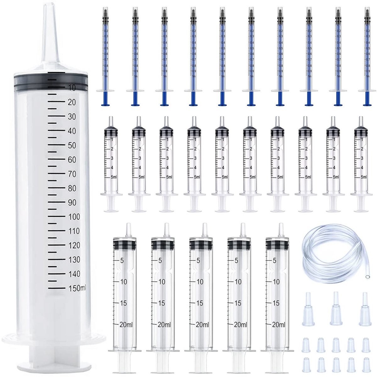 SolidKeus - Set van 26 Syringes voor Laboratorium en Industrieel Gebruik