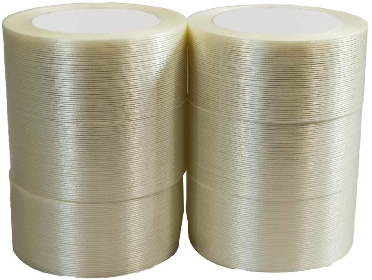 - Transparent - PP 130µ - Verpakkingstape rol 50 mm x 50 m - Doos van 6 rollen