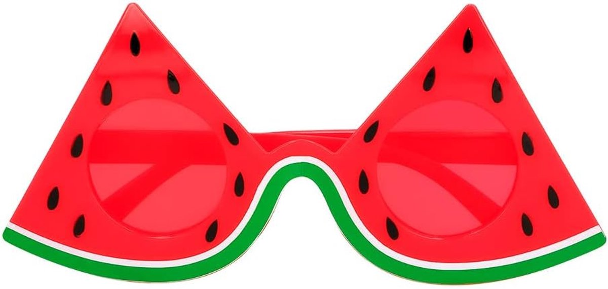 - Feestbril ananas, watermeloen, leuke bril voor carnaval of vrijgezellenfeest, accessoires voor carnavalskostuums