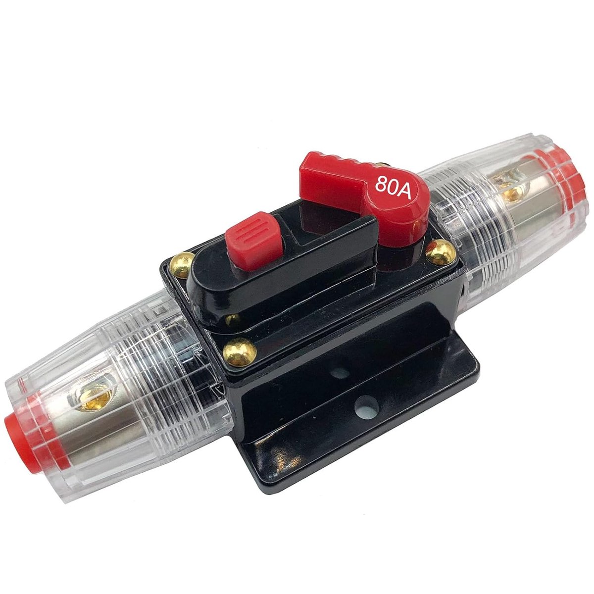 Zekeringhouder Automatisch 12V-24V Zekeringhouder Automatisch Autostroomonderbreker Handmatige Reset Bescherming voor Zonne-omvormer Systeem