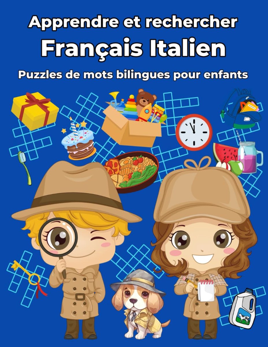 Italien Puzzles de mots bilingues pour enfants: Apprendre et rechercher