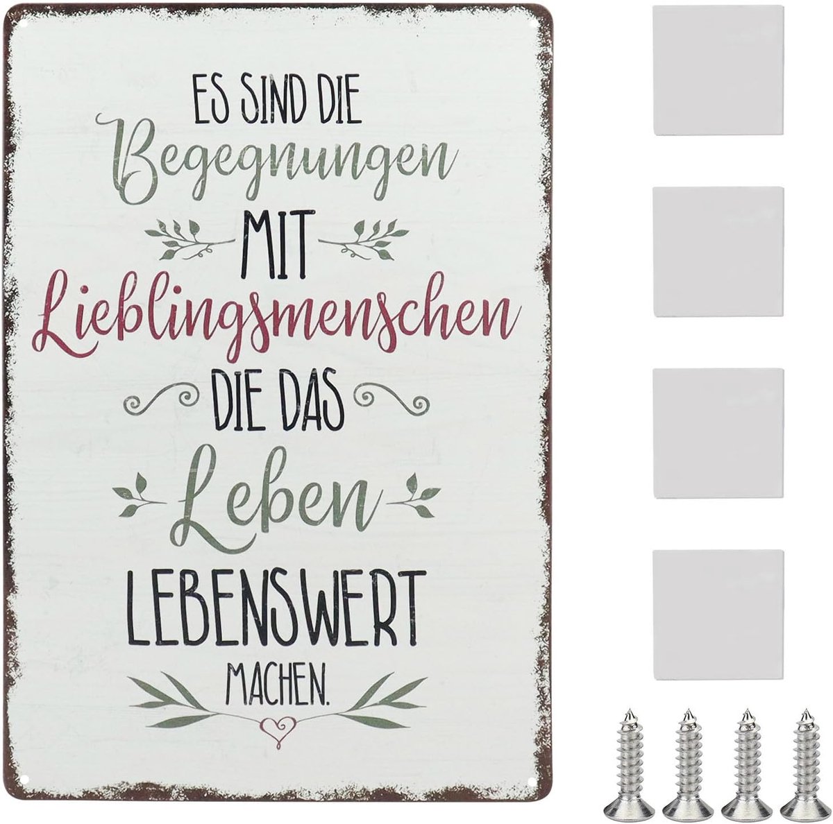 Borden tuin metalen borden vintage bord vriendschap 30 x 20 cm woonkamer slaapkamer wandbord decoratieve geschenken borden met spreuken